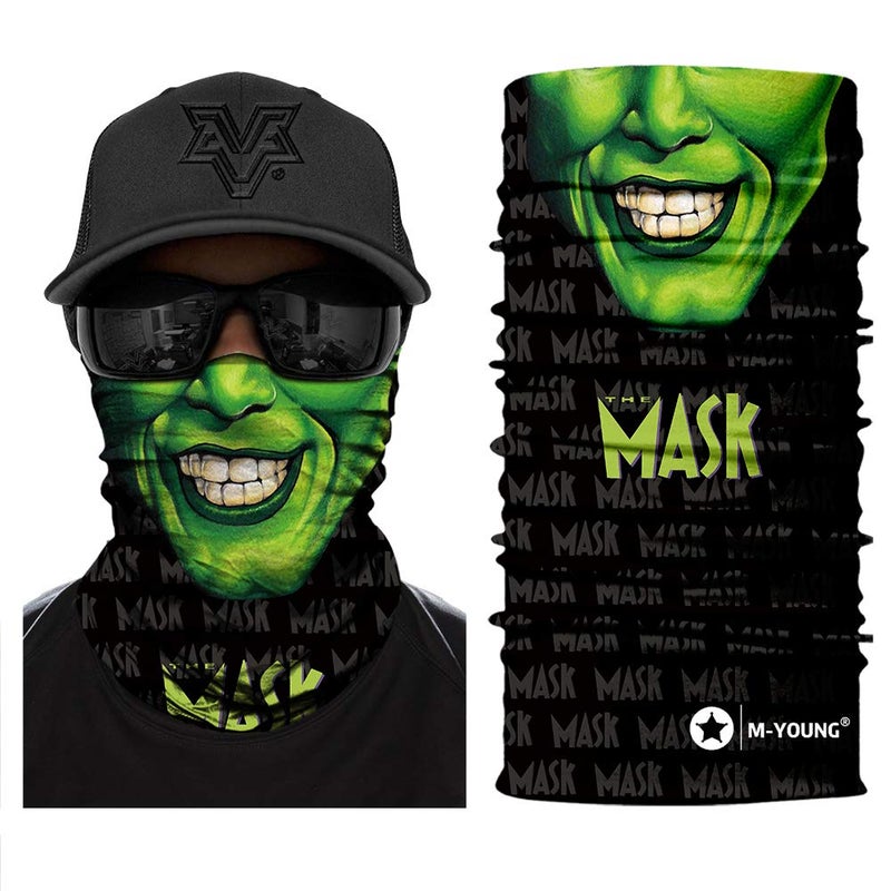 M-YOUNG Skull Face Mask Bandanas, Neck Gaiter, Headwear, Magic Scarf, Headband for dust Sun Wind - Image 1